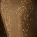 tatouage ailes blanches - photo avec un mode de réalisation du motif fini de 29032016 1