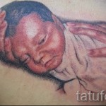 tatouage avec le nom de l'enfant - par exemple Photo du tatouage fini sur 06032016 2