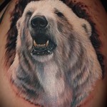 tatouage ours polaire - photo avec un mode de réalisation du motif fini de 29032016 1