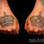 tatouage sur la couronne de la main - des photos et des exemples de 01032016 6