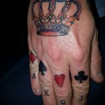 tattoo on the hand crown - pictures and examples of 01032016 3