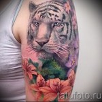 белый тигр тату - фото с вариантом готового рисунка от 29032016 1
