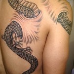 тату 3д змея на руке фото - пример фотографии готовой татуировки от 02032016 1