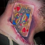 тату на шее 3д - пример фотографии готовой татуировки от 02032016 6