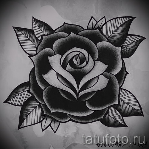 черная роза тату эскиз - смотреть прикольную картинку 8 - tatufoto.com