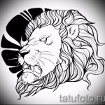 Skizze einer Tätowierung eines Löwenkopf - Bilder für Tätowierungen von 29042916 1