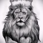 Skizzen eines Löwen-Tattoo auf der Hand - Zeichnungen für Tätowierungen von 29042916 1