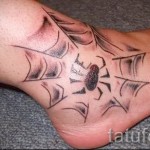 araignée tatouage sur la jambe 1