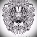 croquis d'un tatouage de tête de lion - images pour les tatouages de 29042916 4
