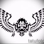 lion de tatouage croquis avec des ailes - tatouage images de 29042916 1
