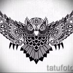 owl tattoo on his neck sketch 1