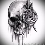 sketch of tattoo rose on hand - to look cool wallpaper 1