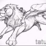 sketches tattoo lion with wings - tattoo pictures from 29042916 2