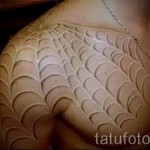 spiderweb tattoo white 1
