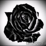 черная роза тату эскиз - смотреть прикольную картинку 5