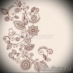 эскиз тату цветы на бедро - рисунки от 26-04-2016 5
