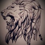 эскизы льва для тату - рисунки для татуировки от 29042916 1