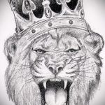 эскизы тату лев с короной - рисунки для татуировки от 29042916 1