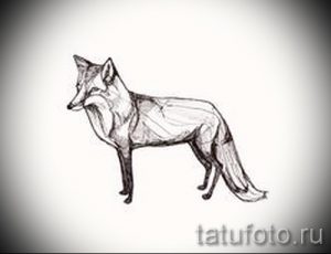 Простой эскиз татуировки лисы, выполненный в реалистичном стиле с использованием карандашных штрихов. Подходит для начинающих и любителей минимализма.