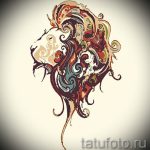 эскизы тату льва для девушки - рисунки для татуировки от 29042916 10