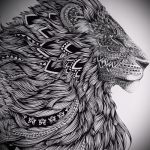 эскизы тату льва для девушки - рисунки для татуировки от 29042916 4