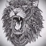 эскизы тату льва для девушки - рисунки для татуировки от 29042916 7