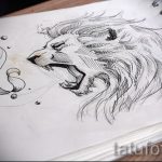 эскизы тату льва на ноге - рисунки для татуировки от 29042916 8