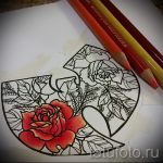 эскизы тату розы цветные - смотреть прикольную картинку 5