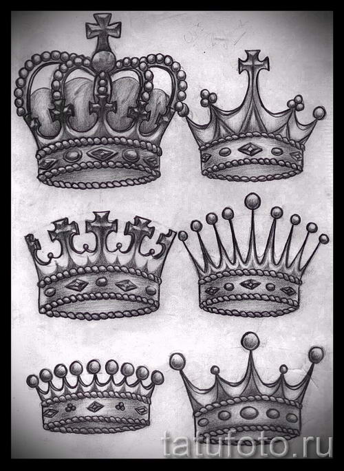 эскиз тату корона на запястье - рисунок для татуировки от 15052016 1 -  tatufoto.com