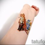 Fuchs Muster Tattoo am Handgelenk - ein cooles Tattoo Foto auf 03052016 1