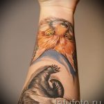 Fuchs Muster Tattoo am Handgelenk - ein cooles Tattoo Foto auf 03052016 2