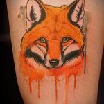Fuchs-Tattoo auf der Hüfte - ein cooles Tattoo Foto auf 03052016 2