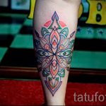 Mandala Tattoo Farbe - Foto Beispiel des fertigen Tätowierung auf 01052016 2