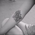 Mandala Tattoo Mädchen - Foto Beispiel des fertigen Tätowierung auf 01052016 1