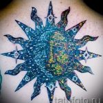 Mandala soleil tatouage - Photo exemplaire du tatouage fini sur 01052016 1
