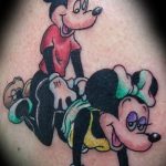Mickey Mouse Tattoo böse - fertig Tätowierung auf 16052016 2