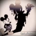 Mickey Mouse tattoo evil - finished tattoo on 16052016 1