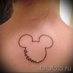 Mickey Mouse tattoo outline 2
