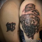 Tattoo-rüstung Kettenhemd - ein Beispiel für die fertigen Tätowierung 16052016 1