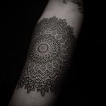 beautiful mandala tattoo - Photo example of the finished tattoo on 01052016 1