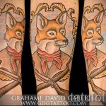 fox tatouage old school - une photo de tatouage fraîche sur 03052016 1