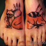 fox tatouage sur les filles de pied - frais photo de tatouage sur 03052016 2