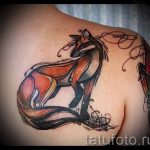 fox tattoo on his back - a cool tattoo photo on 03052016 1