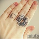 kleines Tattoo-Mandala - Beispielfoto des fertigen Tätowierung auf 01052016 1