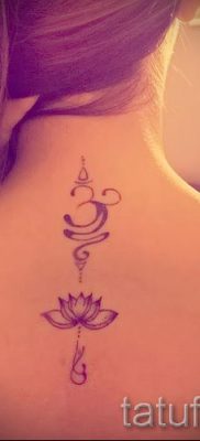 lotus tattoo on the back of value 2