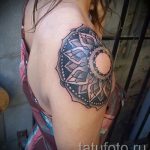 mandala tatouage sur son épaule - exemple photo du tatouage fini sur 01052016 1