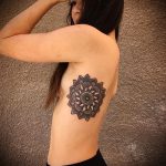 mandala tattoo on the side - Photo example of the finished tattoo on 01052016 2