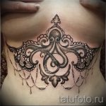 mandala tattoo under the breast - Photo example of the finished tattoo on 01052016 2