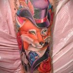 renard tatouage sur son bras - une photo de tatouage fraîche sur 03052016 1