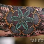 schöne Mandala tattoo - Foto Beispiel des fertigen Tätowierung auf 01052016 2